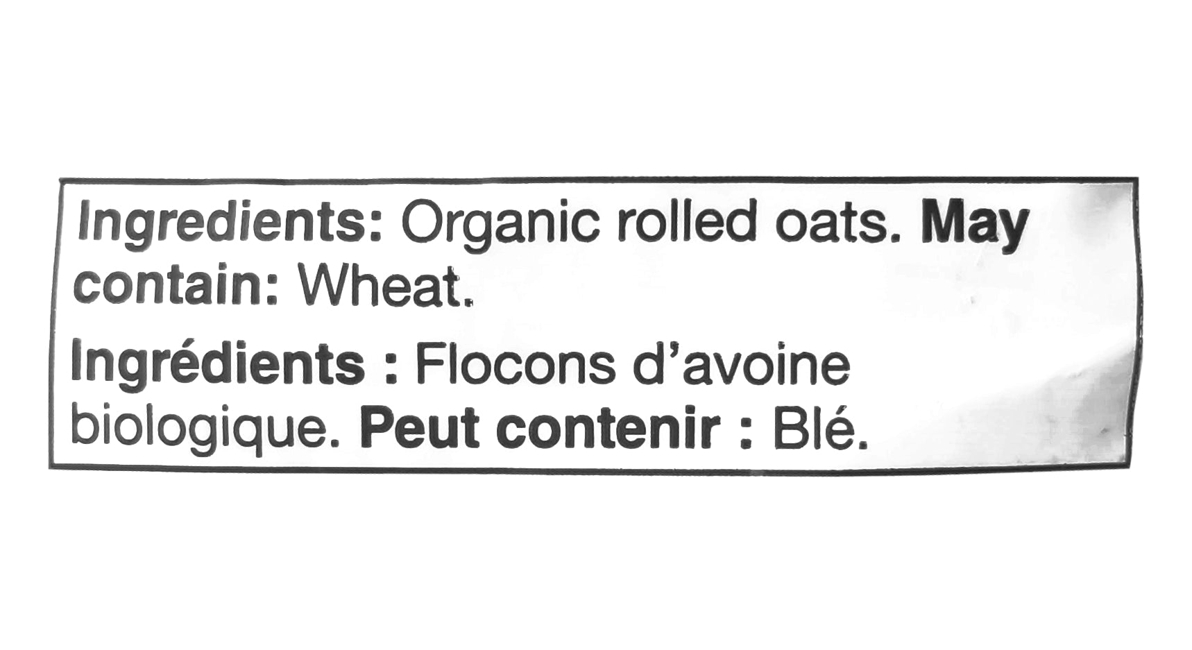 President's Choice Organics Quick Oats, 1kg/2.2 lbs. Bag